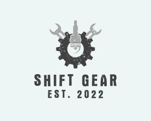 Industrial Wrench Gear logo design