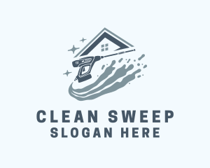 House Cleaning Pressure Washer  logo design