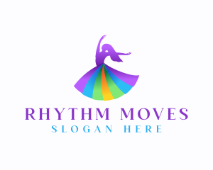 Woman Dancing Instructor logo