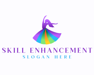 Woman Dancing Instructor logo