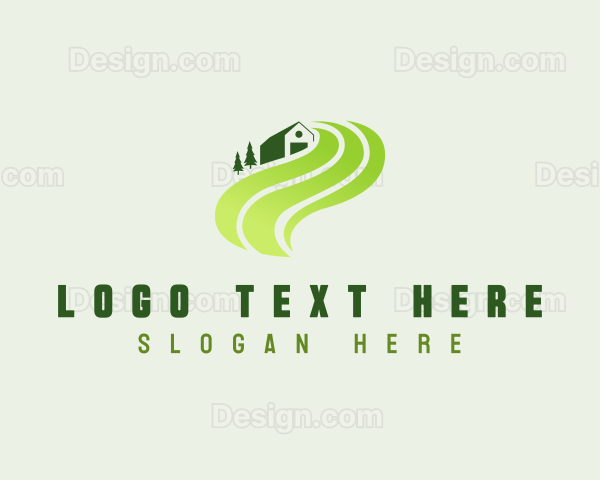 Agriculture Farmhouse Lawn Logo