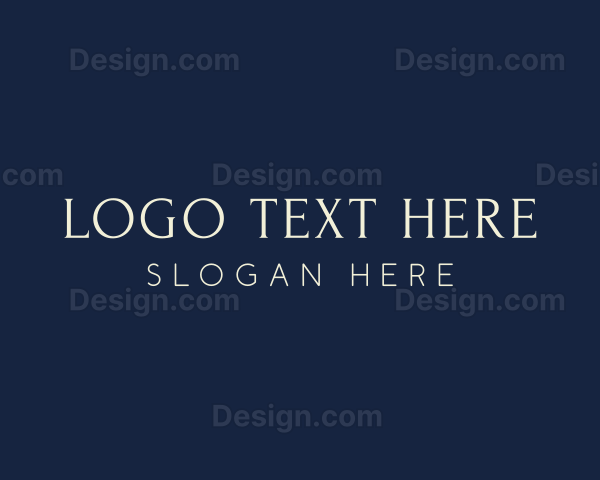 Gold Elegant Wordmark Logo