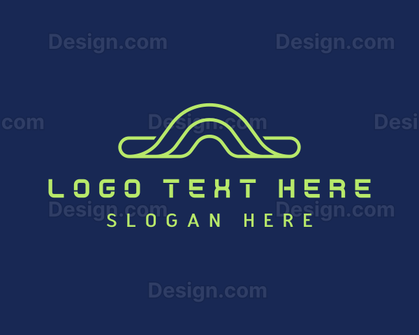 Neon Tech Wave Logo