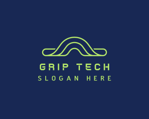 Neon Tech Wave logo design