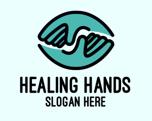 Healing Glove Hands logo design