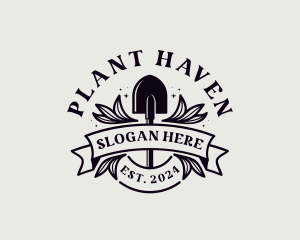 Shovel Plant Gardening  logo design