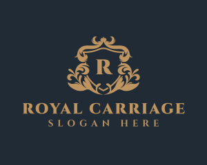 Royal Ornate Crest Shield logo design