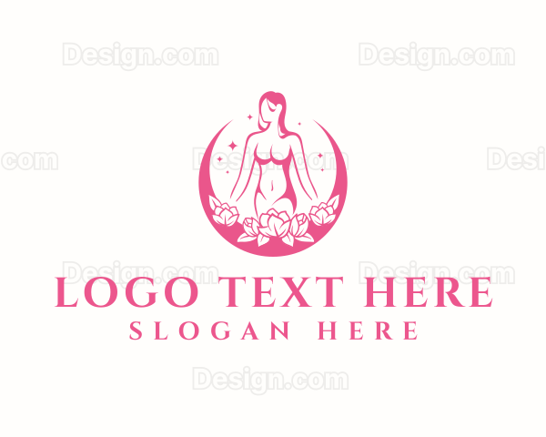 Woman Flower Spa Logo