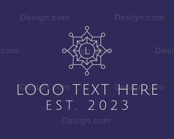 Geometric Star Lantern Logo