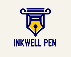 Multicolor Fountain Pen  logo design