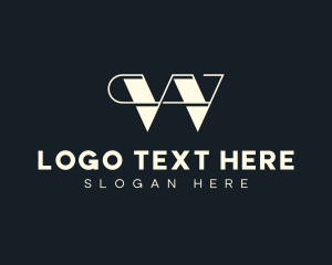 Professional Business Retro Letter W logo