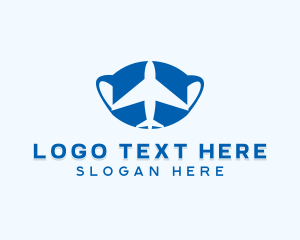 Travel Airplane Face Mask logo