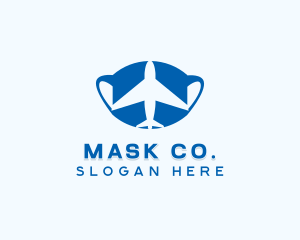 Travel Airplane Face Mask logo