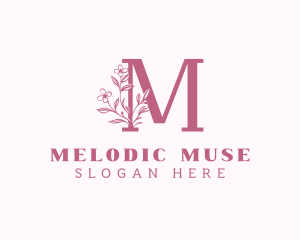 Feminine Beauty Letter M logo design