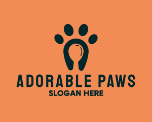 Dog Food Paw logo design