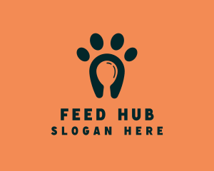 Dog Food Paw logo design