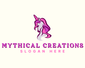 Mythical Unicorn Creature logo