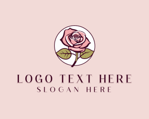 Rose Gardening Flower logo