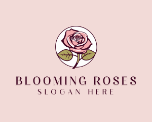 Rose Gardening Flower logo design