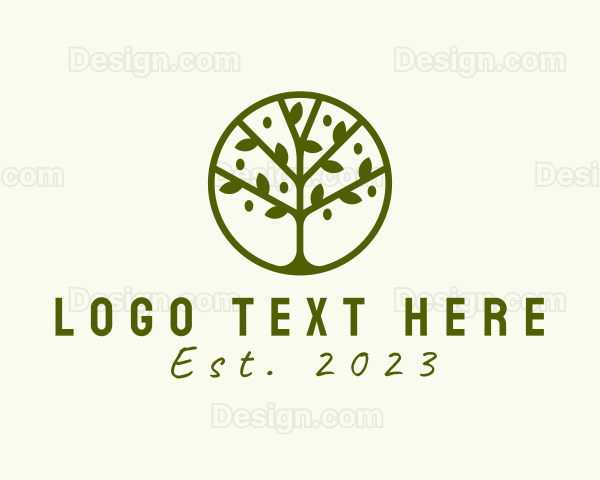 Tree Arborist Gardening Logo