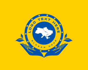 Ukraine Map Peace logo