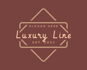 Luxurious Premium Wordmark logo design