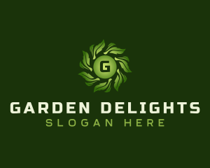 Natural Leaves Gardening logo design