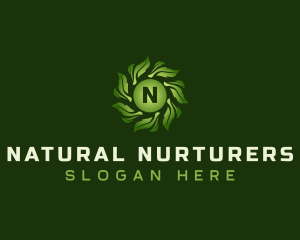 Natural Leaves Gardening logo design