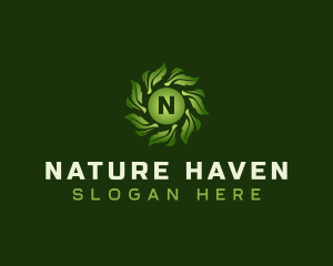 Natural Leaves Gardening logo design