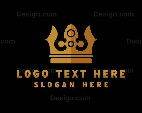 Golden King Crown Logo