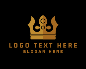 King - Golden King Crown logo design