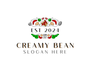 Beans Sausage Cooking  logo design