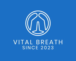 Respiratory Lungs Medical logo design