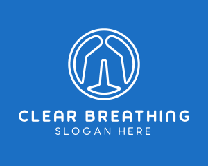 Respiratory Lungs Medical logo