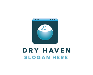 Laundry Washing Machine logo design