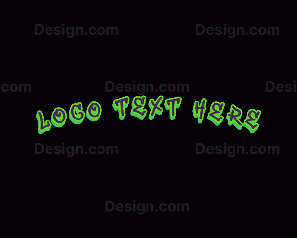 Neon Graffiti Business Logo