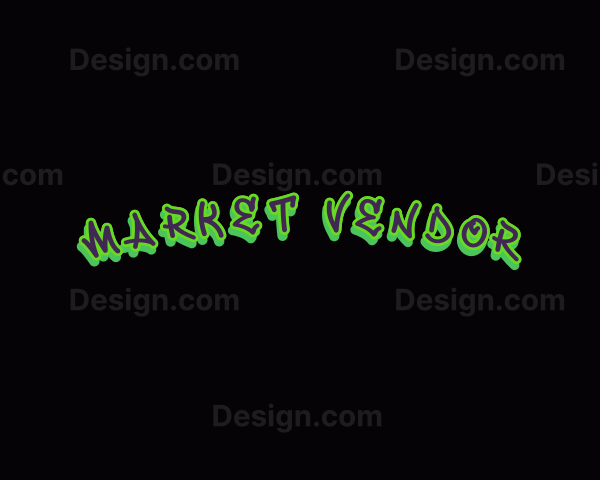 Neon Graffiti Business Logo