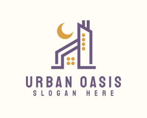 Urban Moon Real Estate logo design