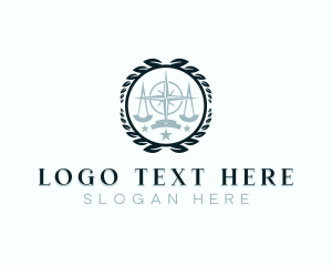 Lawyer - Justice Lawyer Courthouse logo design