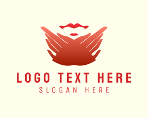 Elegant Red Lips logo