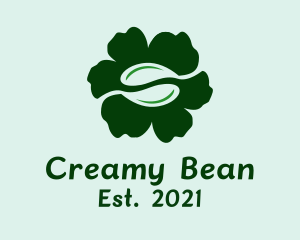 Green Bean Flower  logo design