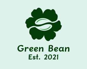 Green Bean Flower  logo design