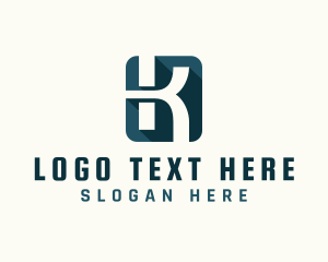 Professional Startup Brand Letter K logo design