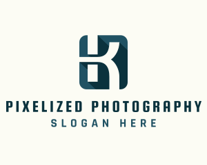 Professional Brand Letter K logo design