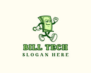 Money Bills Character logo design