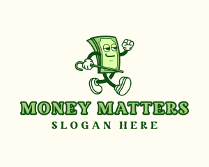 Money Bills Character logo design