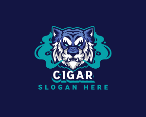 Tiger Beast Gaming Smoke logo design