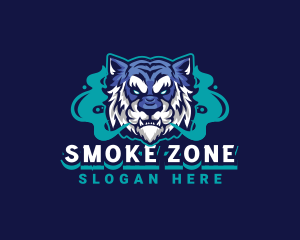 Tiger Beast Gaming Smoke logo design