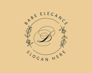 Elegant Stylist Wreath logo design