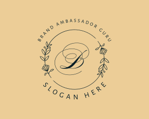 Elegant Stylist Wreath logo design